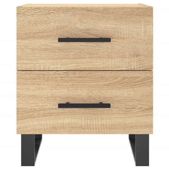 Nachtkastjes 2 st 40x35x47,5 cm bewerkt hout sonoma eikenkleur MeubelReus