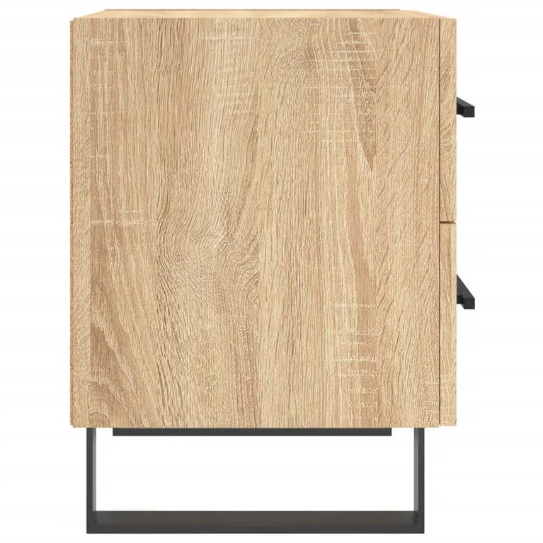 Nachtkastjes 2 st 40x35x47,5 cm bewerkt hout sonoma eikenkleur MeubelReus