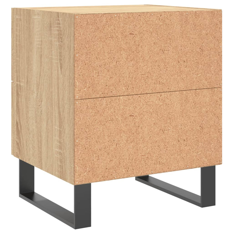 Nachtkastjes 2 st 40x35x47,5 cm bewerkt hout sonoma eikenkleur MeubelReus