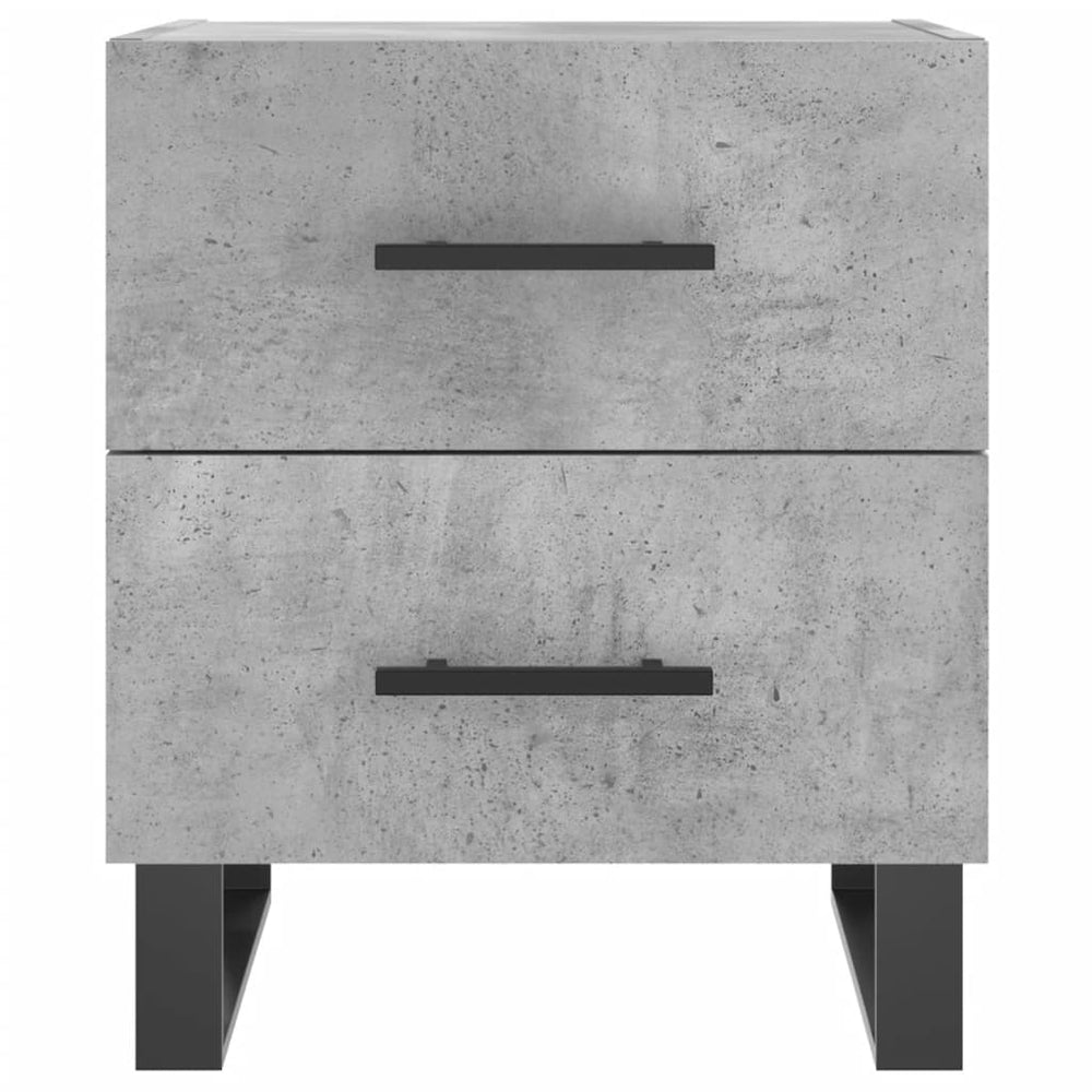 Nachtkastje 40x35x47,5 cm bewerkt hout betongrijs MeubelReus