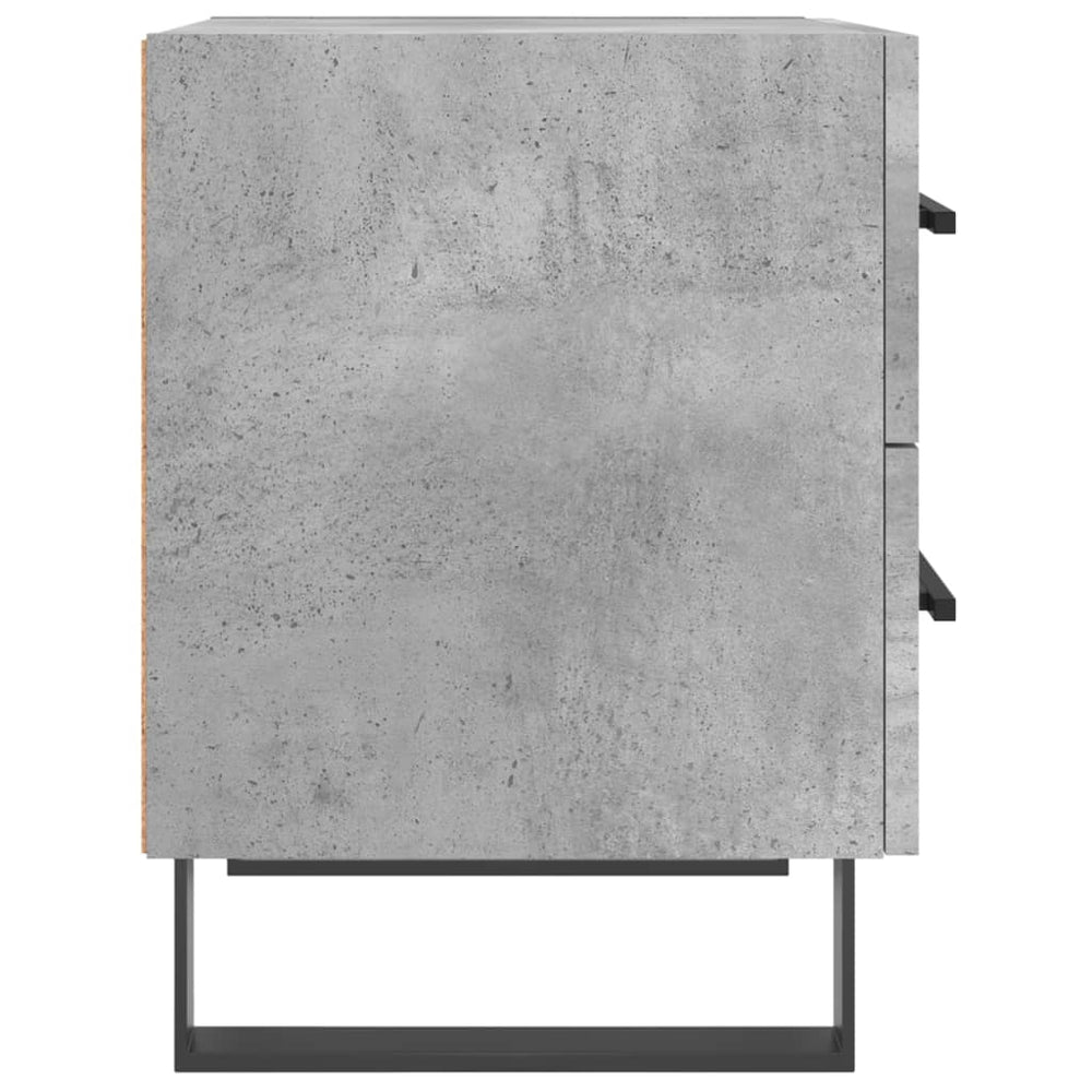 Nachtkastje 40x35x47,5 cm bewerkt hout betongrijs MeubelReus