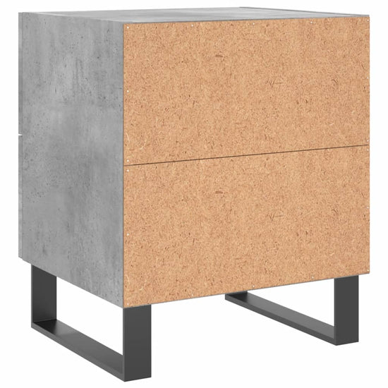 Nachtkastje 40x35x47,5 cm bewerkt hout betongrijs MeubelReus