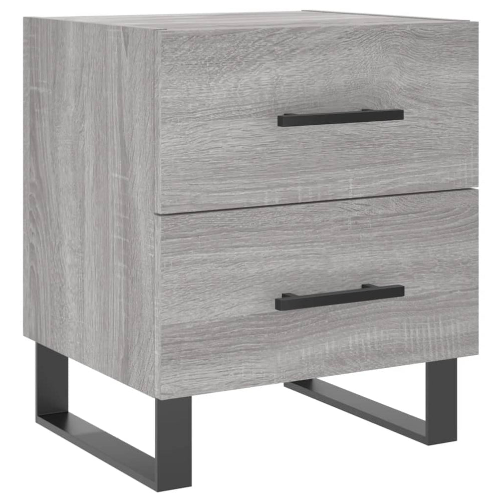 Nachtkastjes 2 st 40x35x47,5 cm bewerkt hout grijs sonoma eiken MeubelReus