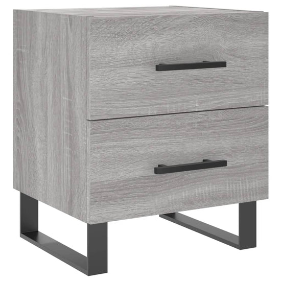 Nachtkastjes 2 st 40x35x47,5 cm bewerkt hout grijs sonoma eiken MeubelReus