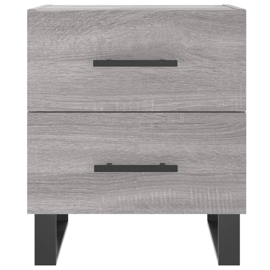Nachtkastjes 2 st 40x35x47,5 cm bewerkt hout grijs sonoma eiken MeubelReus