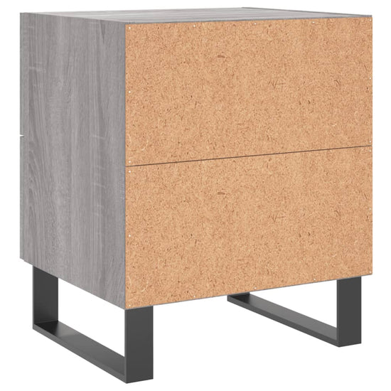 Nachtkastjes 2 st 40x35x47,5 cm bewerkt hout grijs sonoma eiken MeubelReus