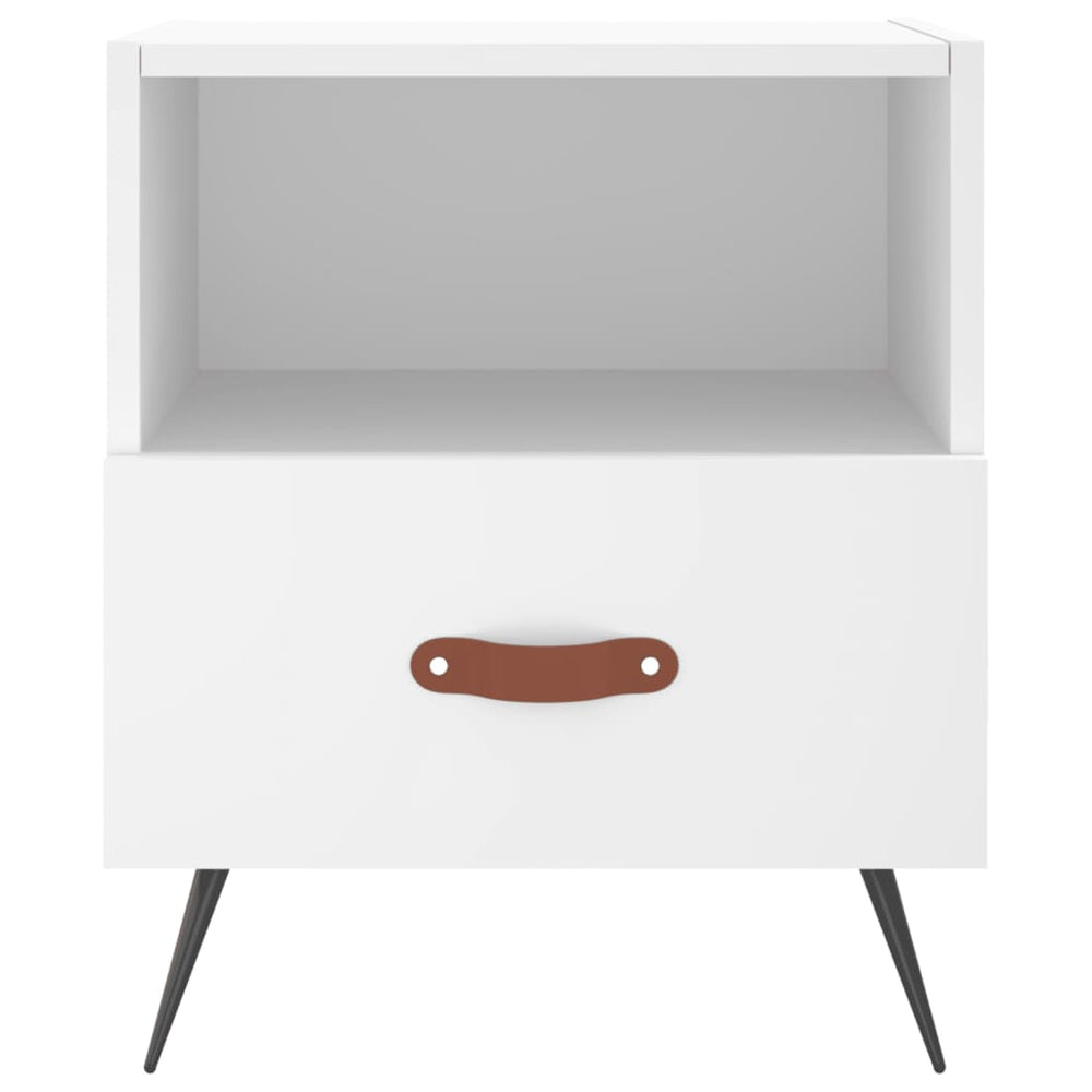 Nachtkastjes 2 st 40x35x47,5 cm bewerkt hout wit MeubelReus