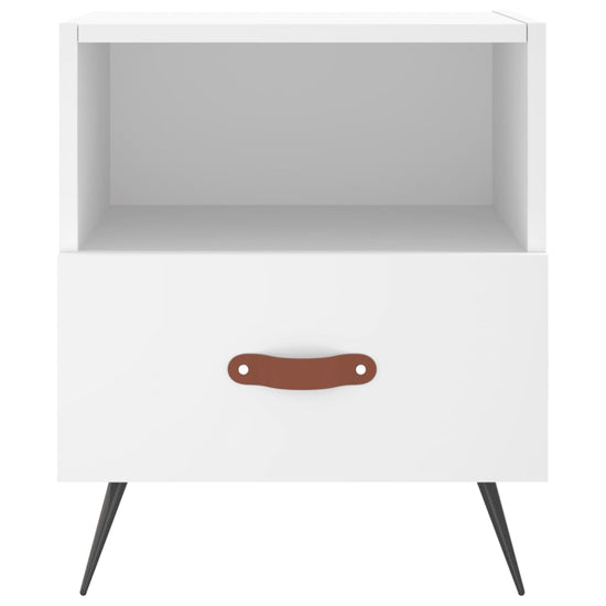 Nachtkastjes 2 st 40x35x47,5 cm bewerkt hout wit MeubelReus
