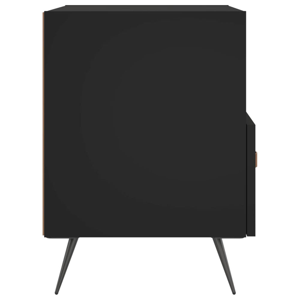 Nachtkastjes 2 st 40x35x47,5 cm bewerkt hout zwart MeubelReus