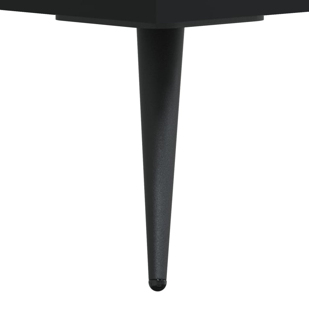 Nachtkastjes 2 st 40x35x47,5 cm bewerkt hout zwart MeubelReus