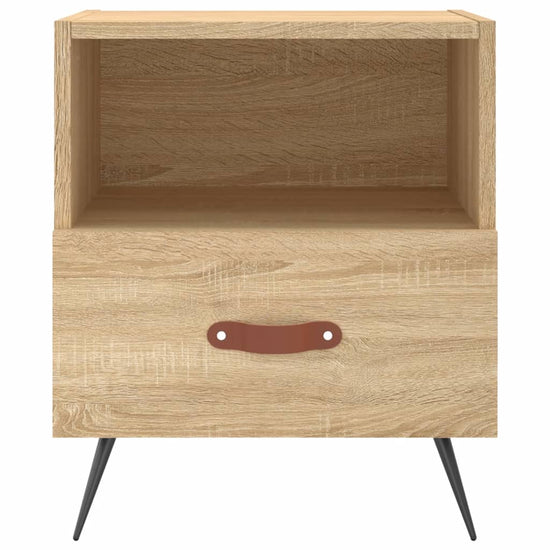 Nachtkastjes 2 st 40x35x47,5 cm bewerkt hout sonoma eikenkleur MeubelReus
