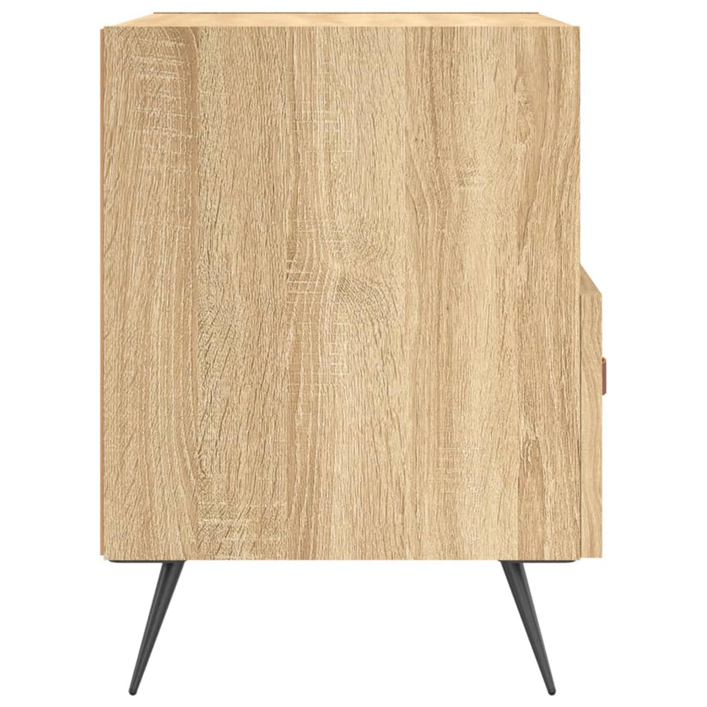 Nachtkastjes 2 st 40x35x47,5 cm bewerkt hout sonoma eikenkleur MeubelReus