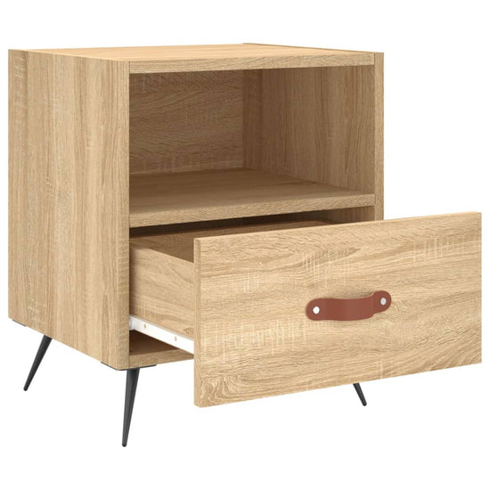 Nachtkastjes 2 st 40x35x47,5 cm bewerkt hout sonoma eikenkleur MeubelReus