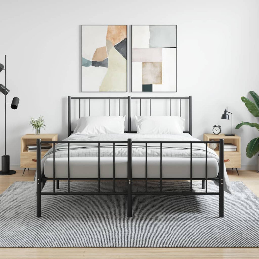 Nachtkastjes 2 st 40x35x47,5 cm bewerkt hout sonoma eikenkleur MeubelReus