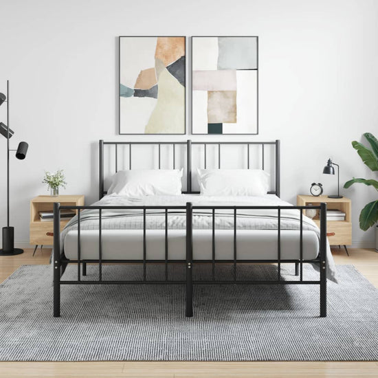 Nachtkastjes 2 st 40x35x47,5 cm bewerkt hout sonoma eikenkleur MeubelReus