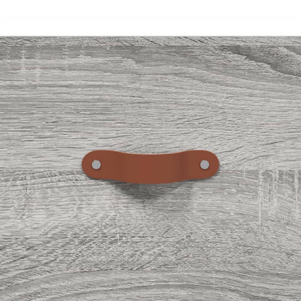 Nachtkastje 40x35x47,5 cm bewerkt hout grijs sonoma eikenkleur MeubelReus