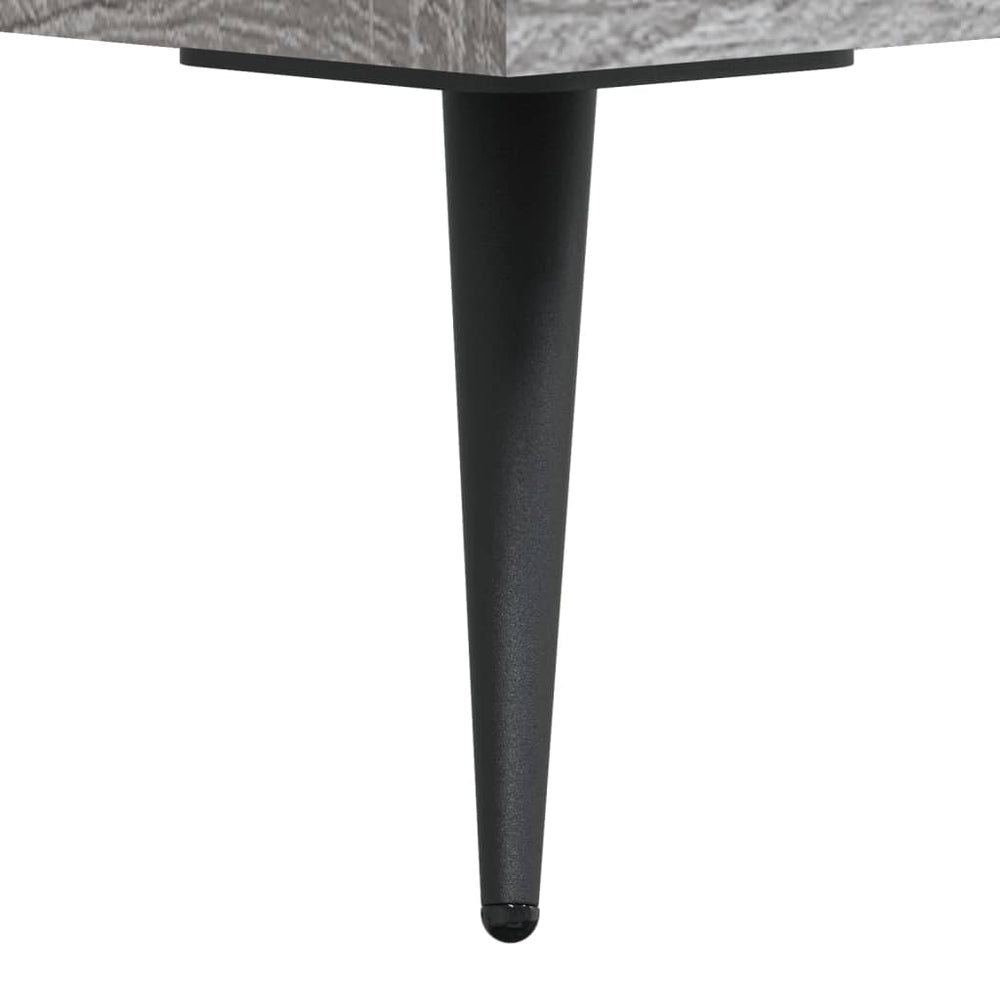 Nachtkastje 40x35x47,5 cm bewerkt hout grijs sonoma eikenkleur MeubelReus