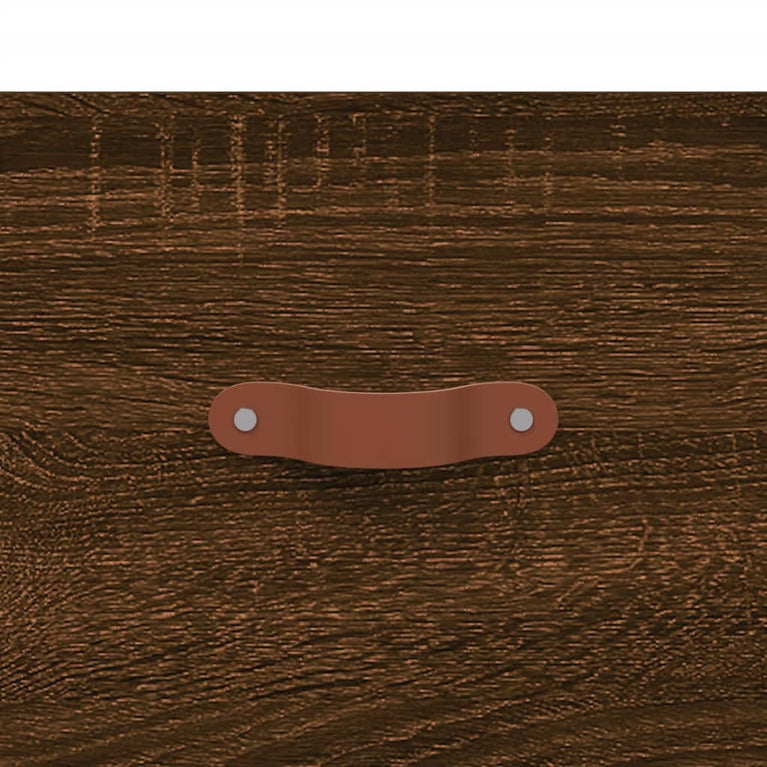 Nachtkastje 40x35x47,5 cm bewerkt hout bruin eikenkleur MeubelReus