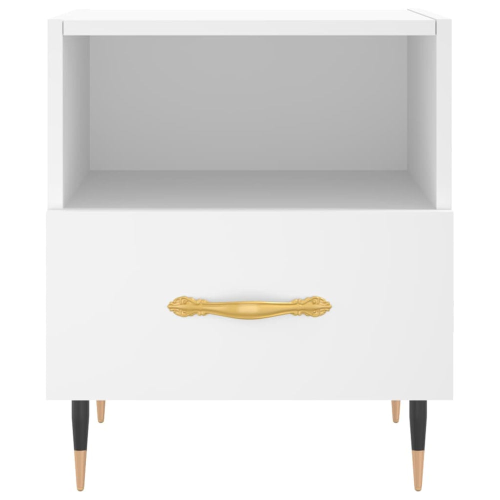 Nachtkastjes 2 st 40x35x47,5 cm bewerkt hout wit MeubelReus