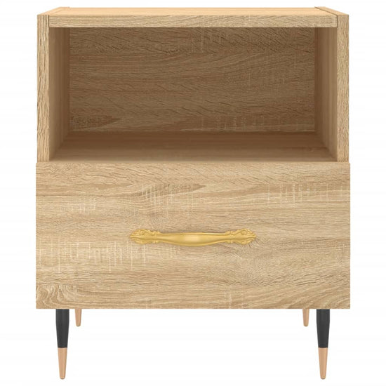 Nachtkastjes 2 st 40x35x47,5 cm bewerkt hout sonoma eikenkleur MeubelReus