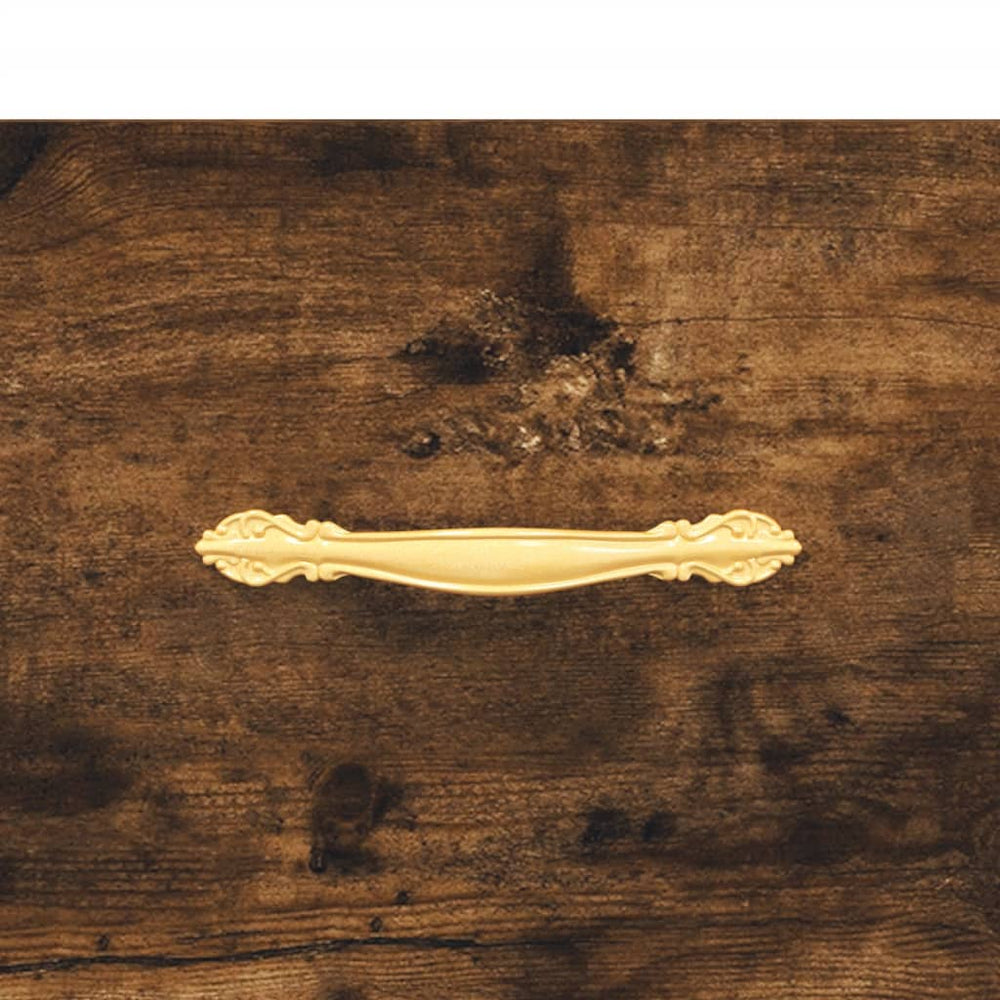 Nachtkastje 40x35x47,5 cm bewerkt hout gerookt eikenkleurig MeubelReus