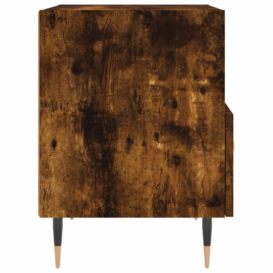 Nachtkastjes 2 st 40x35x47,5 cm bewerkt hout gerookt eikenkleur MeubelReus