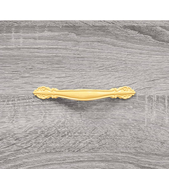 Nachtkastje 40x35x47,5 cm bewerkt hout grijs sonoma eikenkleur MeubelReus