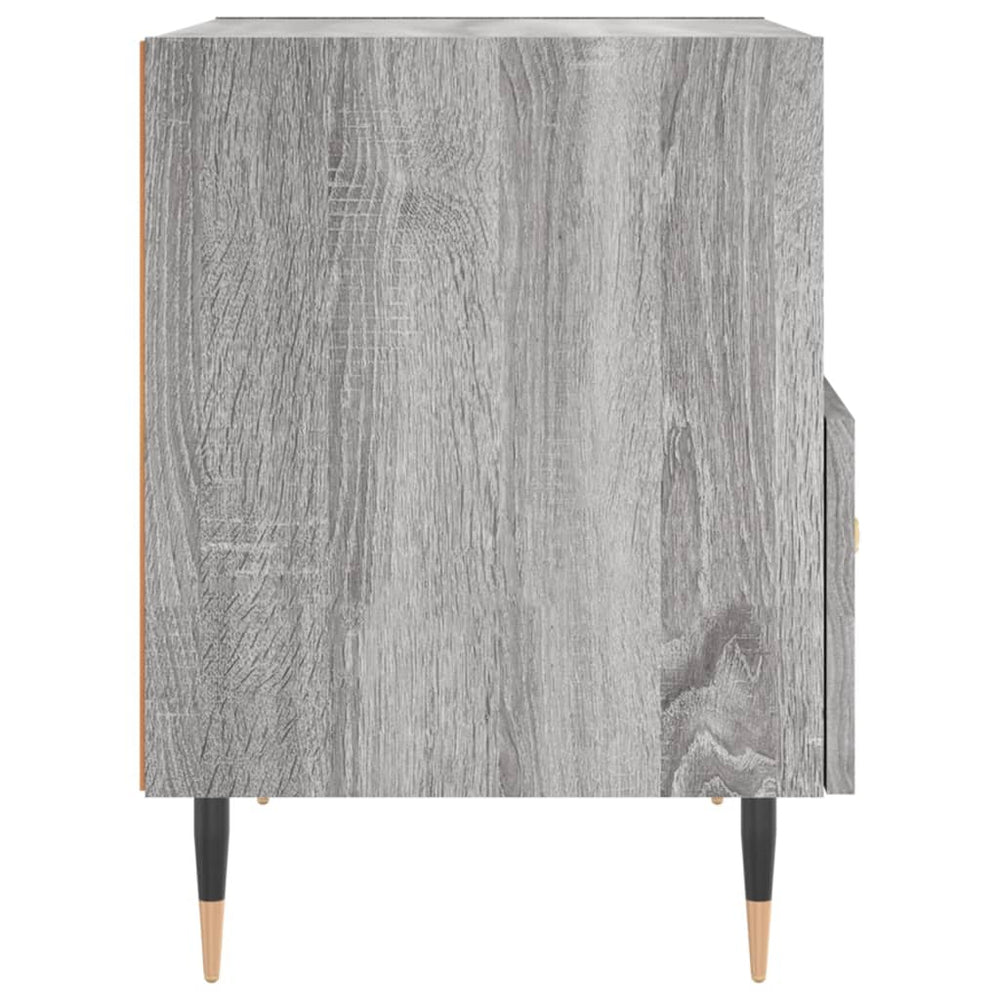 Nachtkastjes 2 st 40x35x47,5 cm bewerkt hout grijs sonoma eiken MeubelReus