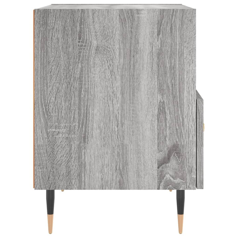 Nachtkastjes 2 st 40x35x47,5 cm bewerkt hout grijs sonoma eiken MeubelReus
