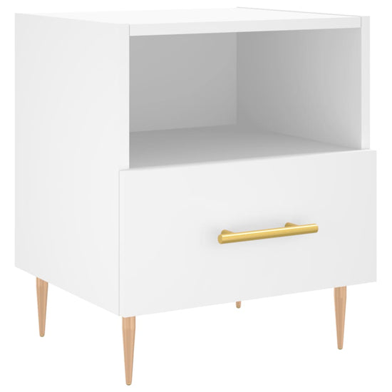 Nachtkastjes 2 st 40x35x47,5 cm bewerkt hout wit MeubelReus
