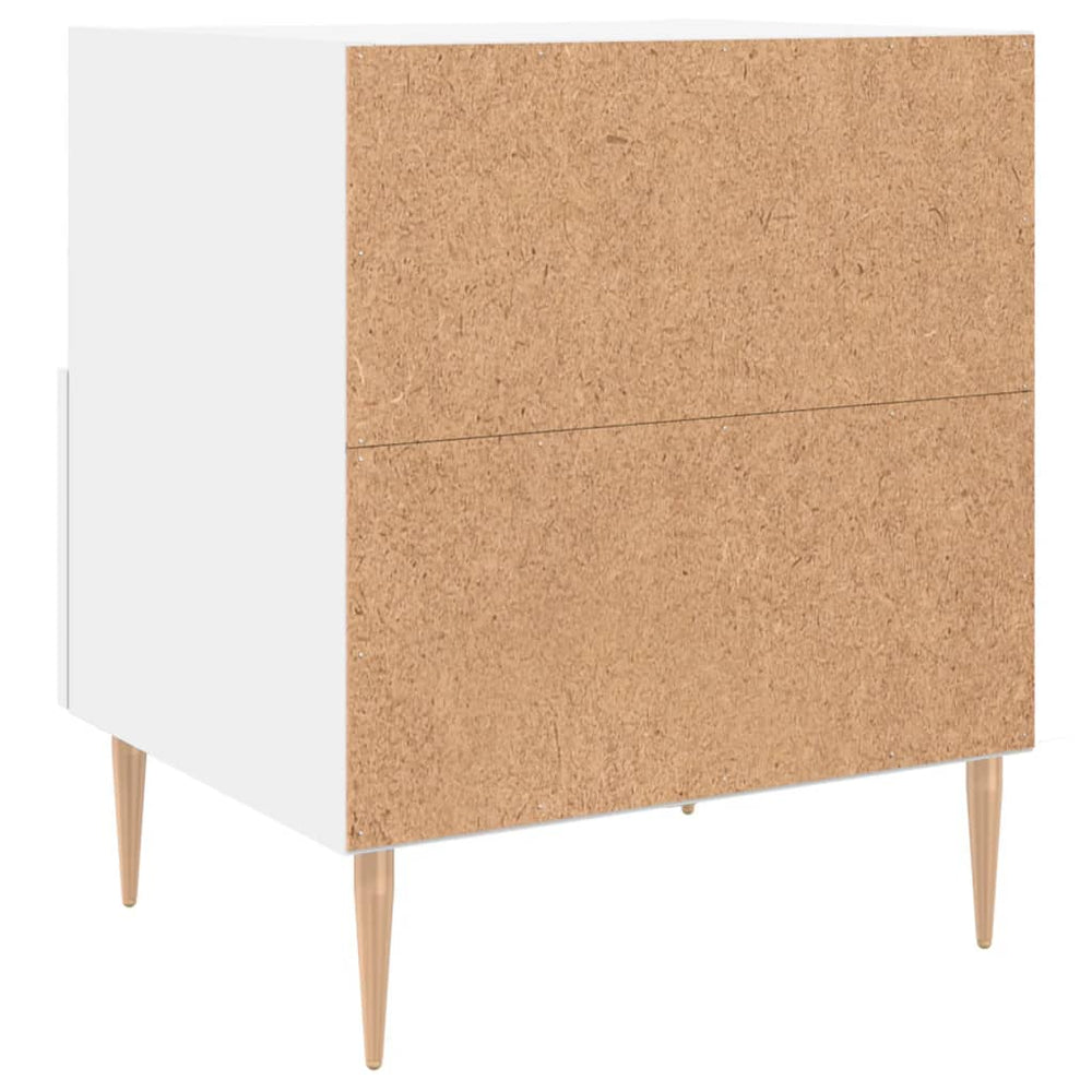 Nachtkastjes 2 st 40x35x47,5 cm bewerkt hout wit MeubelReus