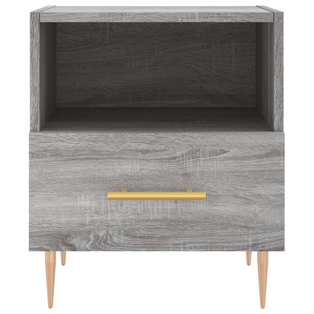 Nachtkastjes 2 st 40x35x47,5 cm bewerkt hout grijs sonoma eiken MeubelReus