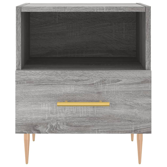 Nachtkastjes 2 st 40x35x47,5 cm bewerkt hout grijs sonoma eiken MeubelReus