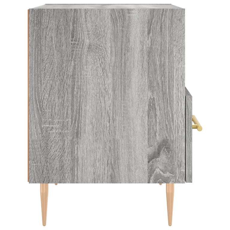 Nachtkastjes 2 st 40x35x47,5 cm bewerkt hout grijs sonoma eiken MeubelReus