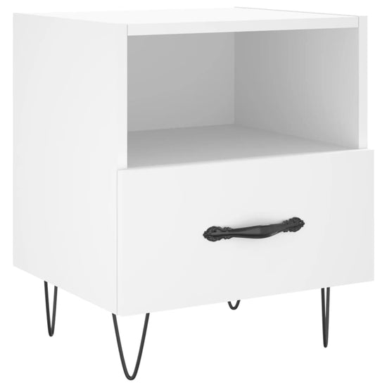 Nachtkastjes 2 st 40x35x47,5 cm bewerkt hout wit MeubelReus