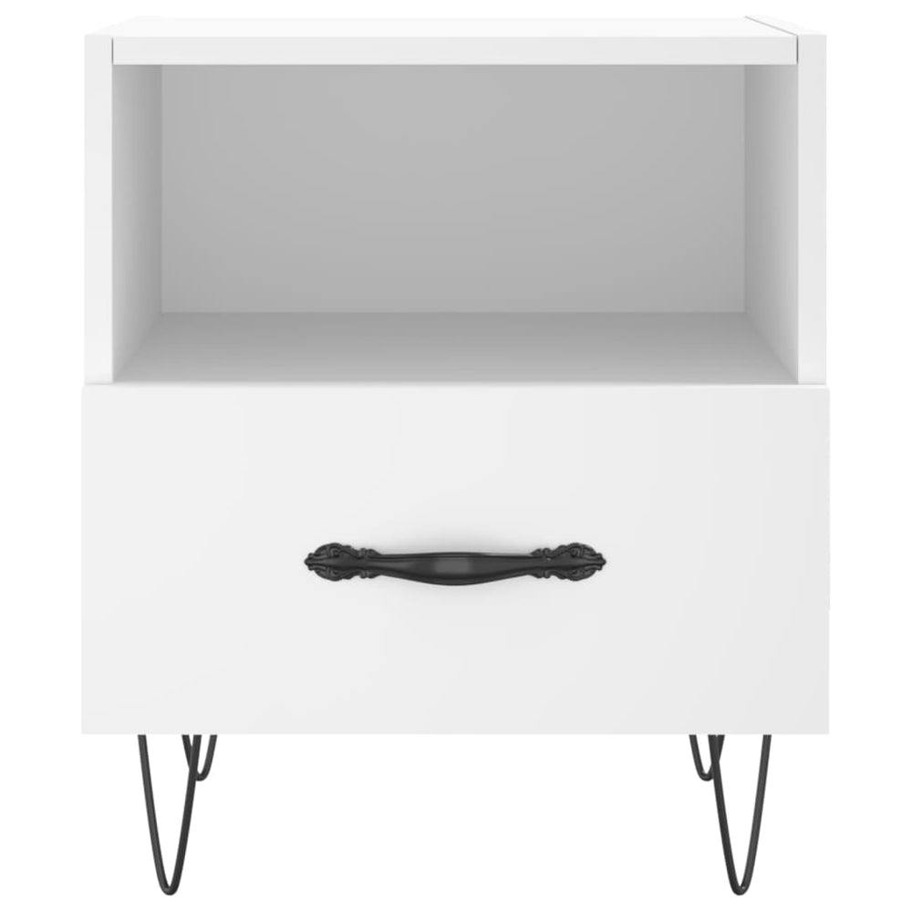 Nachtkastjes 2 st 40x35x47,5 cm bewerkt hout wit MeubelReus