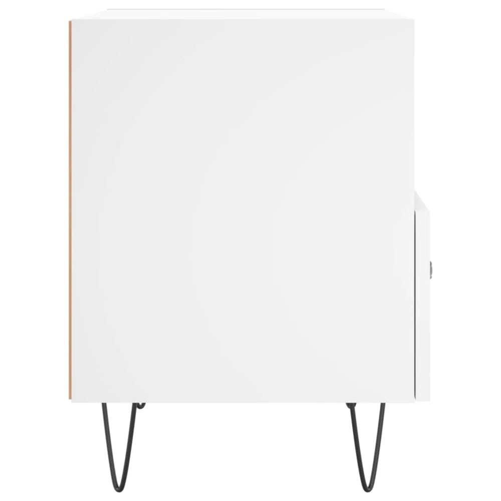 Nachtkastjes 2 st 40x35x47,5 cm bewerkt hout wit MeubelReus