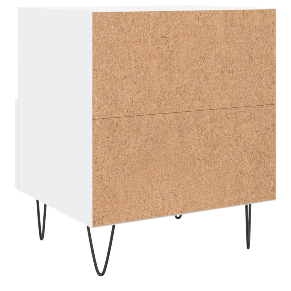 Nachtkastjes 2 st 40x35x47,5 cm bewerkt hout wit MeubelReus