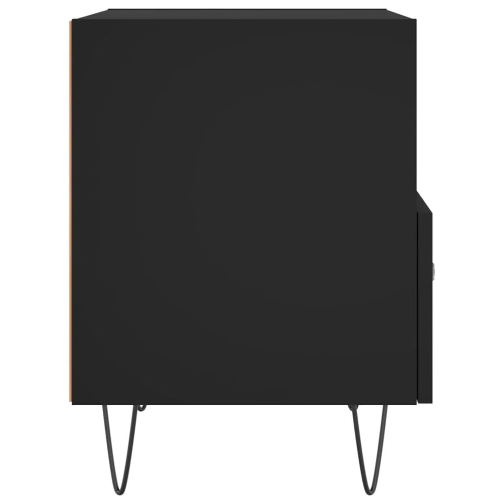 Nachtkastjes 2 st 40x35x47,5 cm bewerkt hout zwart MeubelReus