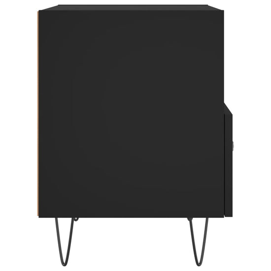 Nachtkastjes 2 st 40x35x47,5 cm bewerkt hout zwart MeubelReus