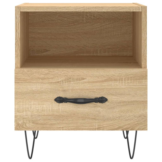 Nachtkastjes 2 st 40x35x47,5 cm bewerkt hout sonoma eikenkleur MeubelReus