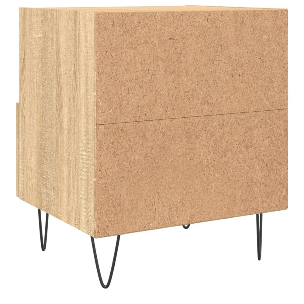 Nachtkastjes 2 st 40x35x47,5 cm bewerkt hout sonoma eikenkleur MeubelReus