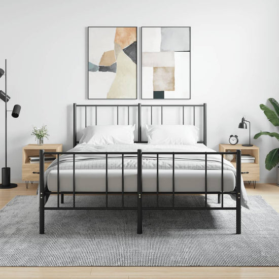 Nachtkastjes 2 st 40x35x47,5 cm bewerkt hout sonoma eikenkleur MeubelReus