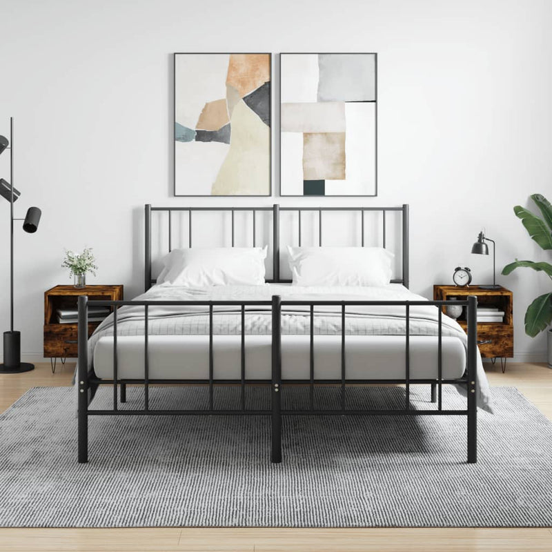 Nachtkastjes 2 st 40x35x47,5 cm bewerkt hout gerookt eikenkleur MeubelReus