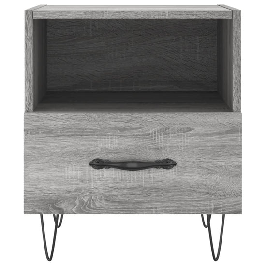 Nachtkastjes 2 st 40x35x47,5 cm bewerkt hout grijs sonoma eiken MeubelReus