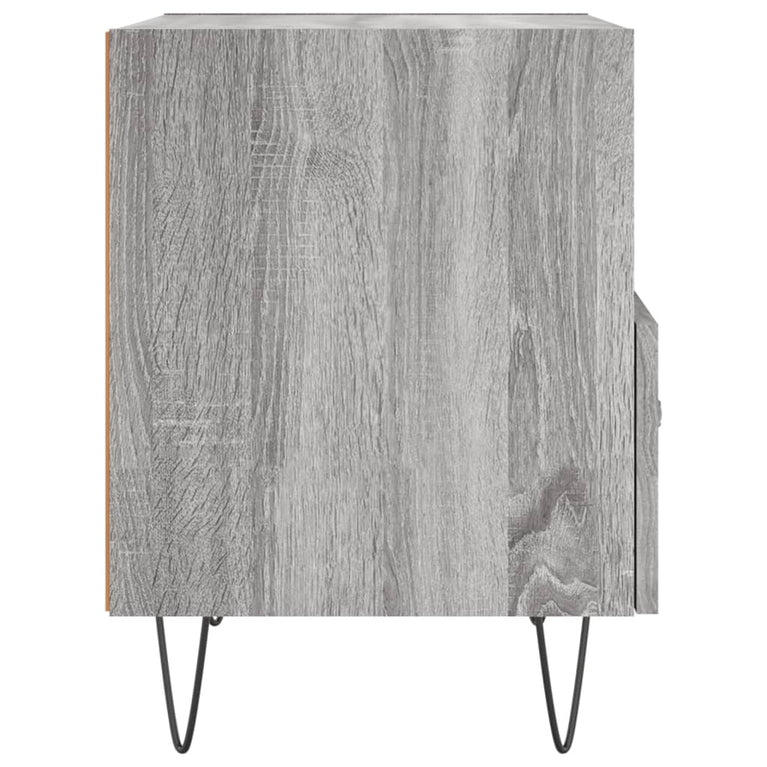 Nachtkastjes 2 st 40x35x47,5 cm bewerkt hout grijs sonoma eiken MeubelReus