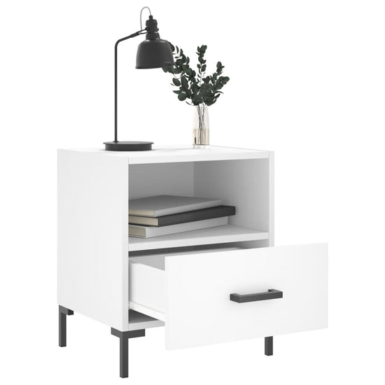 Nachtkastjes 2 st 40x35x47,5 cm bewerkt hout wit MeubelReus