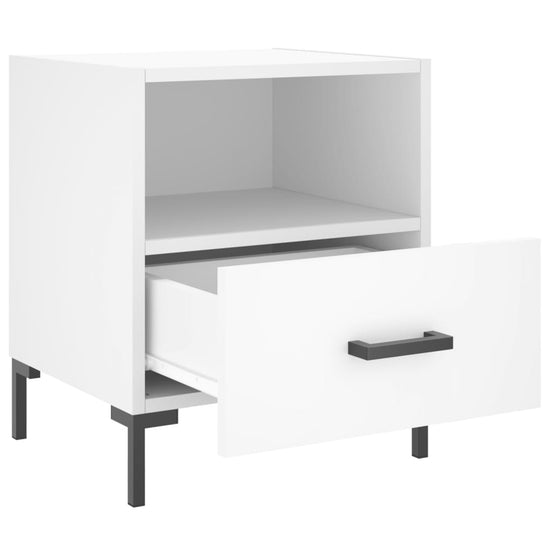 Nachtkastjes 2 st 40x35x47,5 cm bewerkt hout wit MeubelReus