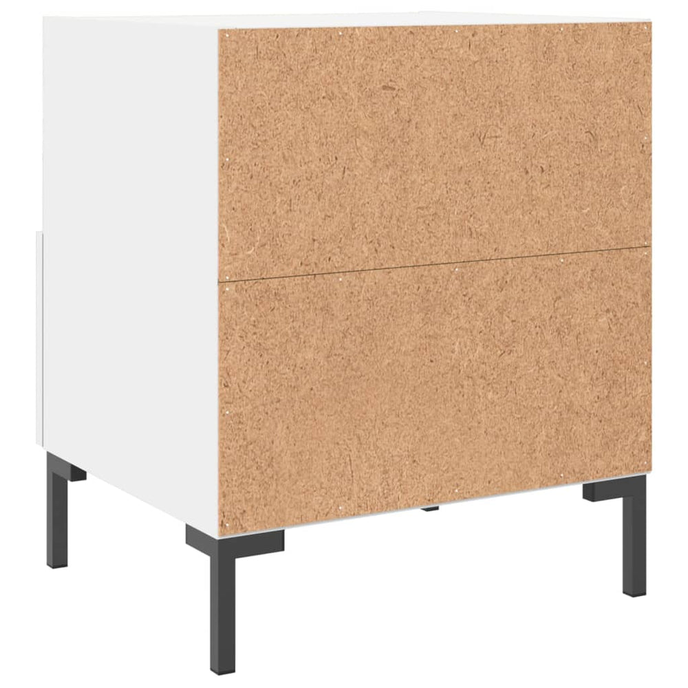 Nachtkastjes 2 st 40x35x47,5 cm bewerkt hout wit MeubelReus