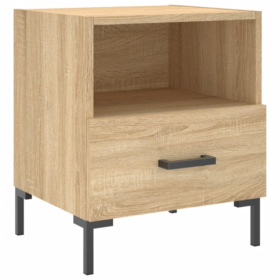 Nachtkastjes 2 st 40x35x47,5 cm bewerkt hout sonoma eikenkleur MeubelReus